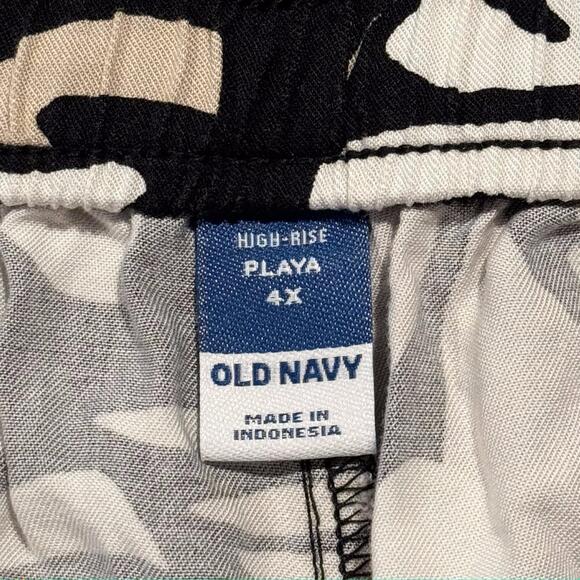 Old Navy Shorts Playa High Rise Pull On Y2K Coastal Grandma Retro Boho Beach 4X - Picture 2 of 5